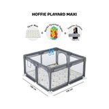 Playard Maxi Güvenli Bebek Ve Çocuk Oyun Alanı Oyun Parkı 150x150cm Oyun Matı Ve Topları Gri gri