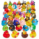 Playbees Çocuklar için Lastik Ördek Oyuncak Ördekler - 25'li Paket - Duyusal Oyun, Stres Giderici, Çorap Dolguları, Banyo Doğum Günü Hediyeleri Bebek Duşları Sınıf Teşvikleri, Yaz Plajı ve Havuz