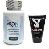 Playboy 120 ml Masaj Yağı Eron Plus 60'lı Erkeklere Özel - 1li
