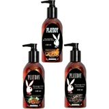 Playboy 3 Adet Playboy Çilek Aromalı Kokulu ve Isıtıcılı Lı Vücut Masaj Yağı