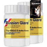 Playboy Rusian Glare Nano 2 Adet X 50 Ml Rus Merhemi Tüy Dökücü Azaltıcı Krem + 1 Armağan Jel
