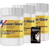 Playboy Rusian Glare Tüy Dökücü Azaltıcı Krem Nano 3 Adet x 50 ml Rus Merhemi + Yanında Jel