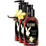 Playboy Vanılla Massage Oil 3 Adet Vanilya Aromalı Vücut Masaj Yağı