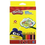 Playdoh Play-doh Jumbo Kuru Kalem Boya Seti 12li Çok Renkli