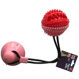 Playfull Pembe 7x9x54 cm Yapışkanlı Ödül Hazneli Köpek Oyuncağı