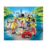 Playmobil 71244 City Life Tıbbi Ekip, Playmobil Tıbbi Oyuncak, Acil Servis Oyuncak Seti, Doktor Oyuncağı, Acil Durum Ekibi, 4 Yaş ve Üzeri Çocuklar Için Uygun Kurtarma Oyuncak, Oyun Seti - standart