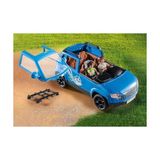 Playmobil Fun 71423 Arabalı Karavan, Kamp, Doğada Çok Yönlü Kamp Eğlencesi, Kapsamlı Aksesuarlar, Tüm Ülke Çapında Ortak Aile Gezisi, 4 Yaş ve Üzeri Çocuklar Için Oyuncak - standart