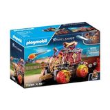 Playmobil Novelmore 71299 Burnham Raiders - Itfaiye Arabası, Burnham Raider ve Novelmore Arasında Ateşli Savaş, Koç Başı, Alev Tekerlekleri ve Fırlatma Koltuğu, 4 Yaşından Büyük Çocuklar Için Oyuncak - standart