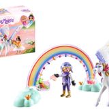 PLAYMOBIL Princess Magic 71361 Gökkuşaklı Pegasus, büyüleyici oyun seti, Pegasus bakımı ve beslenmesi için aksesuarlar, 4 yaşından büyük çocuklar için oyuncak