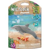 Playmobil Wiltopia 71051 yunus, birçok aksesuar ve QR kodlu hayvan ticaret kartı dahil, 4 yaşından itibaren, renkli