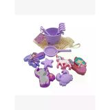 Playnjoy Silikon Lila Plaj Oyuncak Seti - 10 Parça