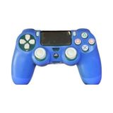 Playstation 4 Ps4 Dualshock Joystick Uyumlu Desenli Tasarım Silikon Kılıf - Şeffaf Mavi
