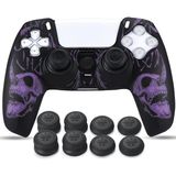 Playstation 5 Controller Ps5 Controller Için Lazer Oyma Silikon Kaplama x 1 (Mor) Pro Thumb Grips x - Çok Renkli