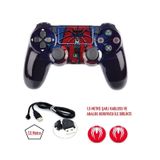 Playstation Dualshock 4 V2 Ps4 Oyun Kolu Spıder-man Pc + Ps4 1.5mt Şarj Kablosu Ve Analog Koruyucu