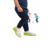 Playup Beyaz Yeşil Bilekten Çoraplı Erkek Çocuk Halı Saha Ayakkabısı FH-252-153 F - Beyaz - Yeşil