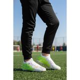 Playup Beyaz Yeşil Bilekten Çoraplı Unisex Krampon GK-252-153 G - Beyaz - Yeşil