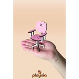 playvia Oyun Evi Minyatür Ahşap Çalışma Koltuğu