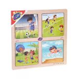 Playwood Ahşap Eğitici 4 Lü Puzzle Spor Dalları Ony345
