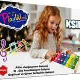 Playwood Ahsap Egitici Ksilofon 8 Farkli Nota Ony-405