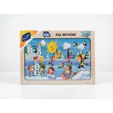 Playwood Ahşap Eğitici Puzzle 4 Adet 34X24 cm 20 Parça - Kış Mevsimi