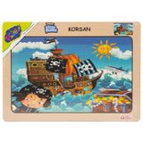 Playwood Ahşap Eğitici Puzzle Korsan ONY53
