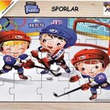 Playwood Ahsap Egitici Puzzle Sporlar Buz Hokeyi Ony86
