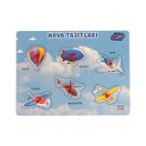 Playwood Ahşap Tutmalı Eğitici Puzzle Hava Taşıtları ONY325