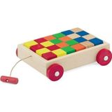 Playwood Nessiworld PlayWood Ahşap Renkli Küp Bloklu Araba 312
