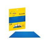 PlayZen Classic Mavi Zemin Plakası – 25×25 cm Sert Taban | Lego® ile Uyumlu Yapı Blok Platformu