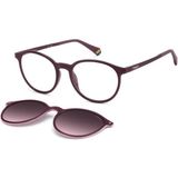 Pld 6137/CS 0T7XW 52 Polaroid Klipsli (Clip-On) Polarize Güneş Gözlüğü - Eflatun