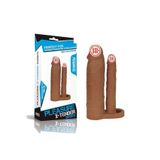 Pleasure X-tender Titreşimli 76 Mm Uzatmalı Penis Kılıfı Ve Double Penis Brown