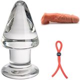PleasureBox Seks Oyuncağı 9 cm + Gerçekçi Penis Kılıf Uzatıcı 15 cm + Penis Halkası Kement Stili