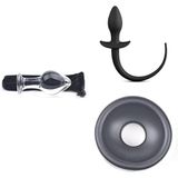 PleasureBox Seks Oyuncağı 9,5 cm + Silikon Anal Tıkaç Hayvan Kuyruğu + Penis Pompası Yedek Conta