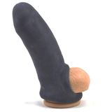 PleasureBoxxx Penis Kılıfı Penis Uzatıcı Penis Halkası, Siyah