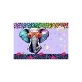 PleasureOfSilk Cool Elephant Saf Pamuk Pareo mor Standart
