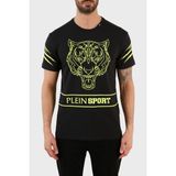 Plein Sport Logolu Bisiklet Yaka Pamuklu Erkek T-Shirt TIPS102IT99 - Siyah