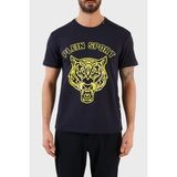 Plein Sport Logolu Bisiklet Yaka Pamuklu Erkek T-Shirt TIPS113IT85 - Lacivert