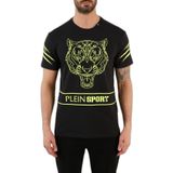 Plein Sport Logolu Bisiklet Yaka Pamuklu T Shirt Erkek T SHİRT TIPS102IT99