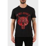 Plein Sport Logolu Bisiklet Yaka Pamuklu T Shirt Erkek T SHİRT TIPS113IT99