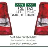 PLEKSAN 2291 STOP LAMBASI SOL DACIA LOGAN (09-14) (DUYSUZ)