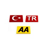 Pleksi 3D Panjur Arma Yapışkanlı - AA - TR - Türk Bayrağı