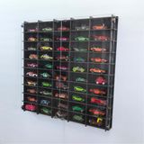 Pleksi Kapaklı 1/64 Ölçek 50Araç Hotwheels Matchbox metal araç Uyumlu Model Oyuncak Araba Rafı