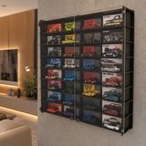 Pleksi Kapaklı 1:64 Ölçek Kutulu Sergileme , Oyuncak Araba rafı, Akrilik Kapak Kutu Araba Diecast Vitrini
