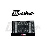 Pleksi Plakalık Bmw M Logosu Tasarımlı Motosiklet Plakalık Modeli