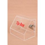 Pleksi Tipbox Bağış Bahşiş Kutusu