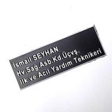 Pleksi Yaka Isimligi - Miknatisli - Saglik Personeli Isimligi