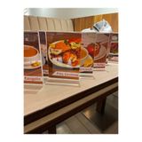 Pleksiglas Ürünleri A6 T Tipi Dikey Masa Üstü 5'li Paket / 2 mm Şeffaf Pleksi Föylük / Broşürlük / Menü 5 Adet