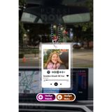 Pleksinova Kişiye Özel Fotoğraflı Spotify Araba Hediyesi Araba Süsü Dikiz Aynası Süsü