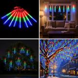 Plentiful 10'lu 45 CM Uzunluğunda Plastik Meteor 2m Kablo LED USB RGB Ağaç Işığı – Renk Değiştiren Asmalı Dekoratif Bahçe ve Dış Mekan Aydınlatması