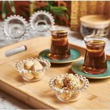 Plentiful Dekoratif Boncuklu Cam Kase Seti 6’lı – Tatlı & Atıştırmalık Sunumluk - 0 - 200 ml